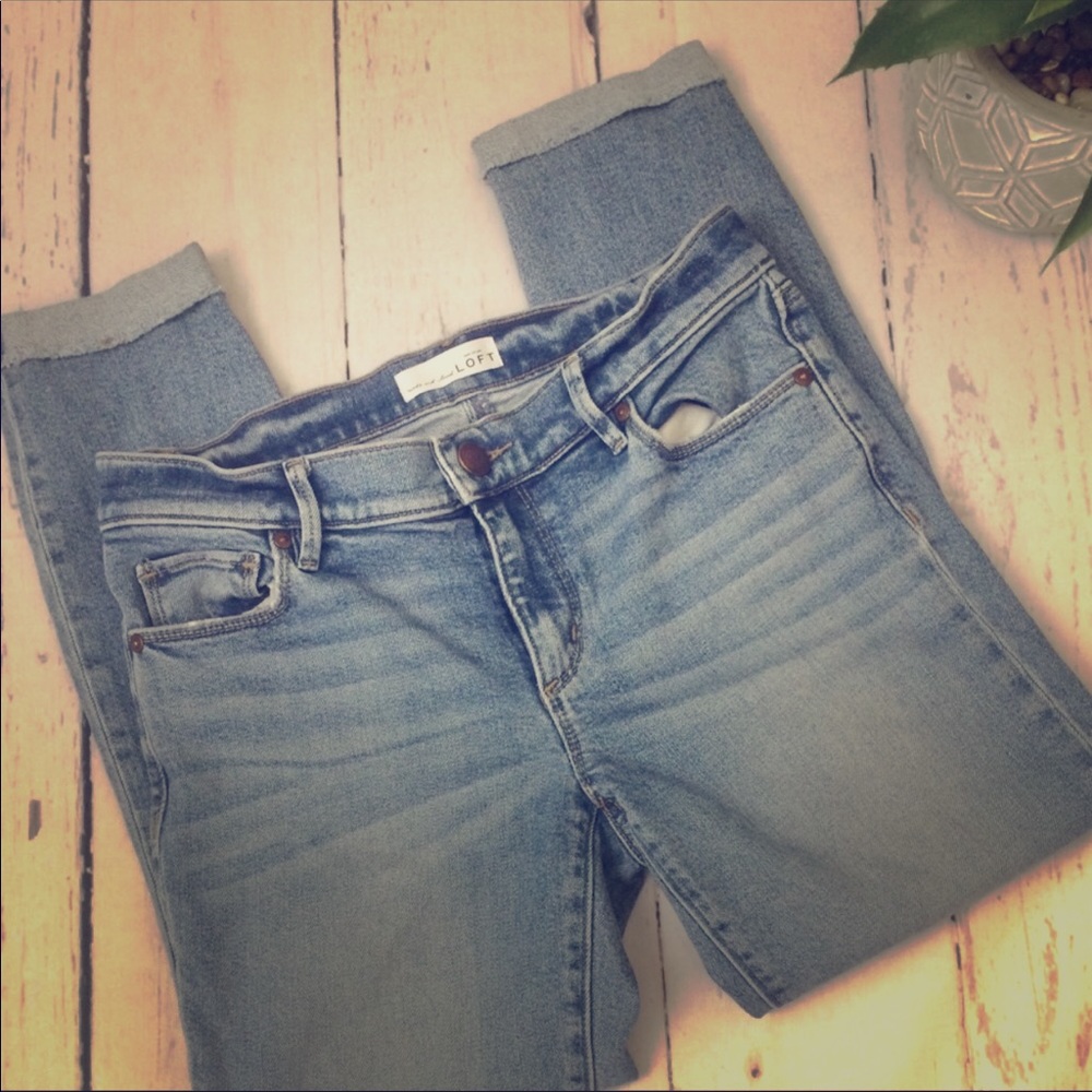 Loft cropped jeans